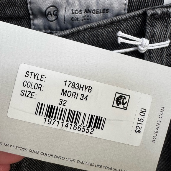 BRAND NEW AG Tellis Dark Gray Jeans in W32 x L34 - Picture 8 of 10